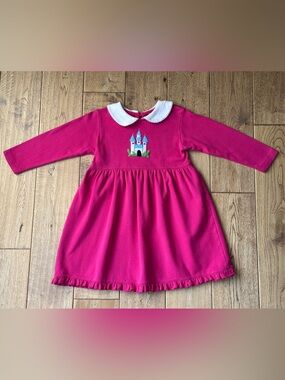 Luigi Kids Pink Long Sleeve Castle Dress size 4T